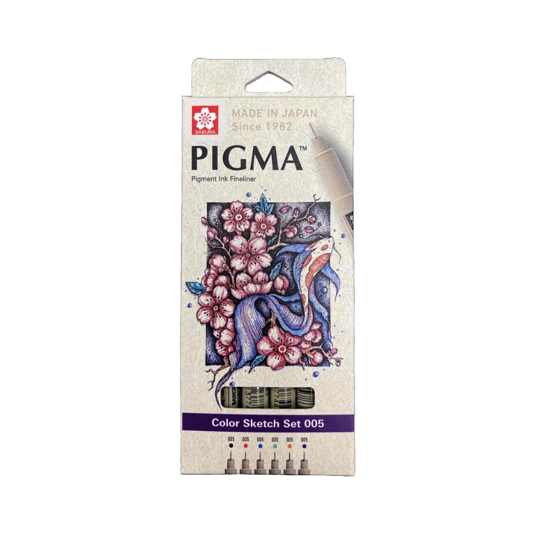 Tiralíneas Pigma Micron – 0.05 mm – Set 6 Colores