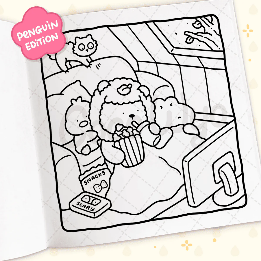 Libro para colorear – Cozy friends