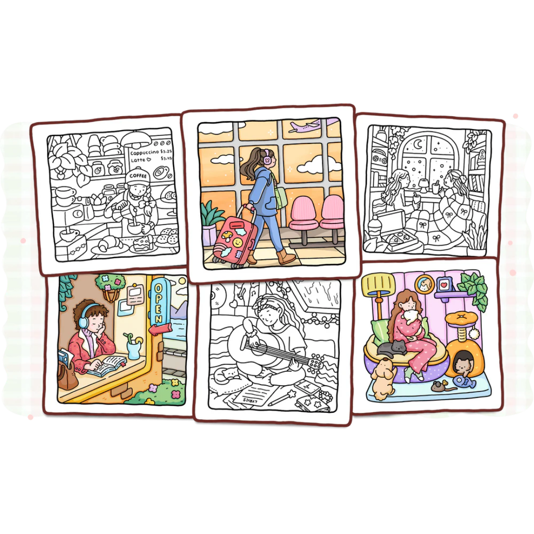 Libro para colorear – Girl Moments Vol. 1