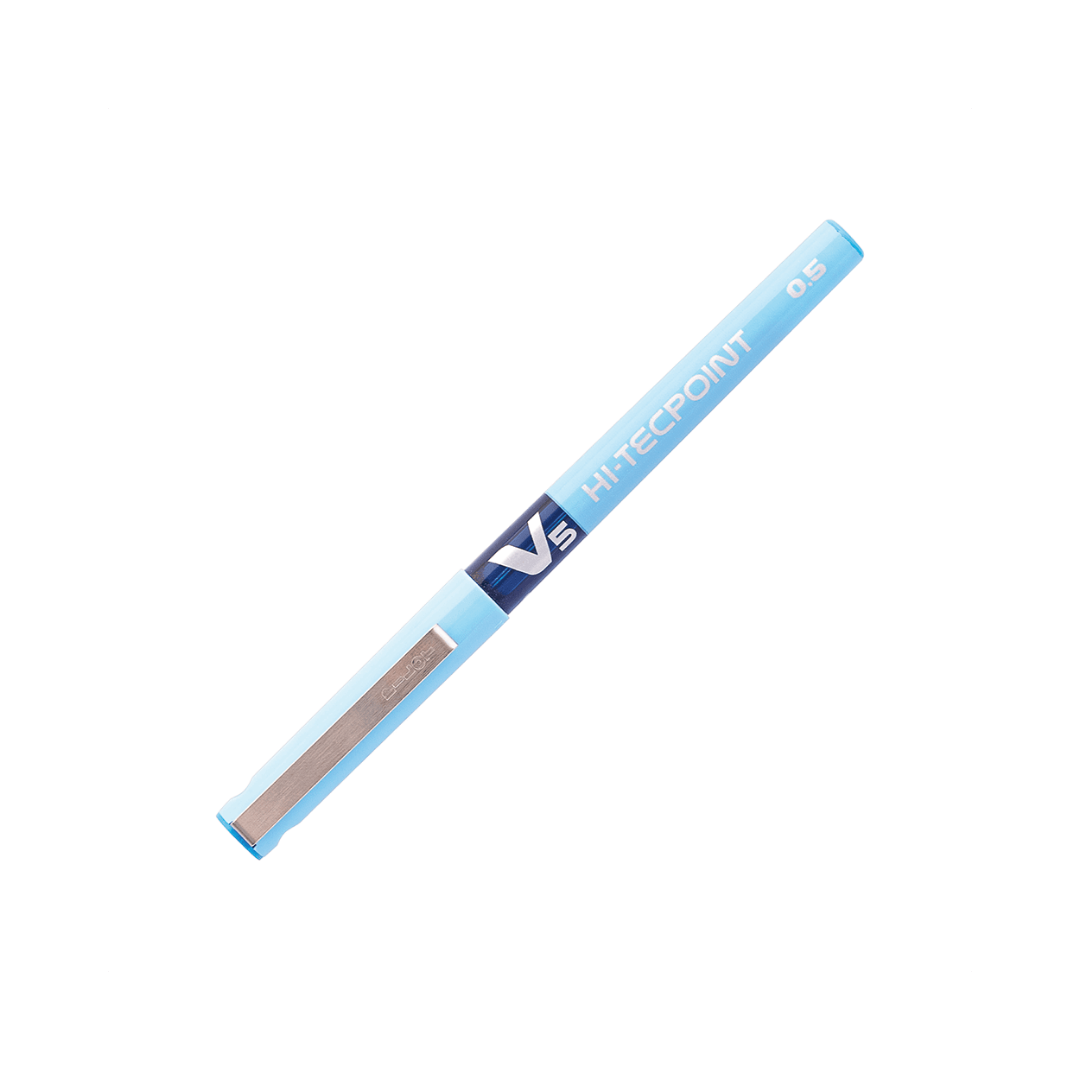 Lápiz Tinta HI-Tecpoint V5 – 0,5 mm – Celeste
