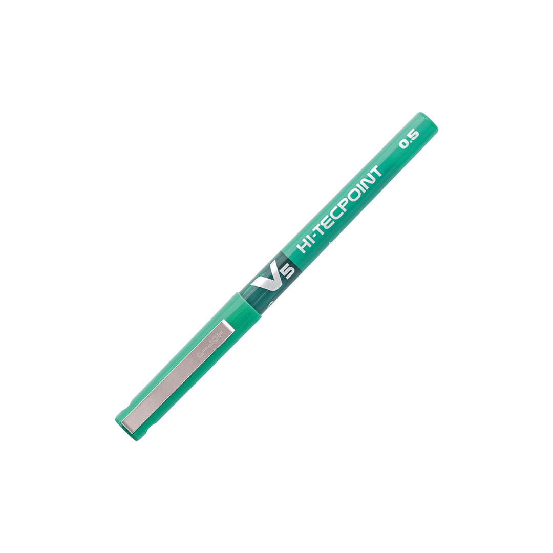 Lápiz Tinta HI-Tecpoint V5 – 0,5 mm – Verde
