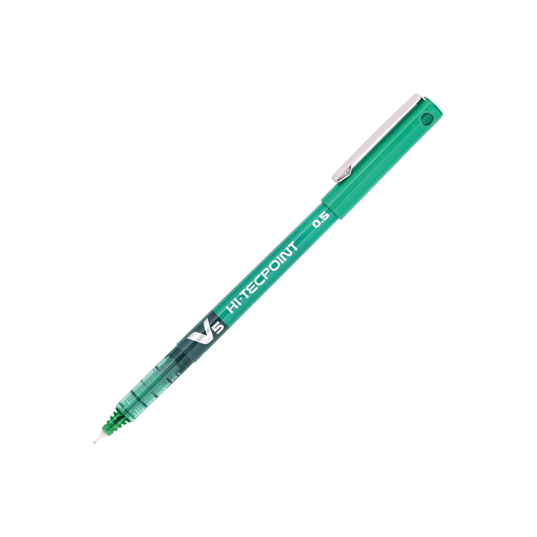 Lápiz Tinta HI-Tecpoint V5 – 0,5 mm – Verde