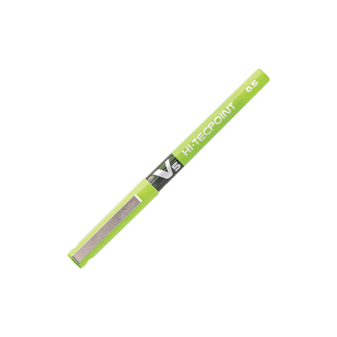 Lápiz Tinta HI-Tecpoint V5 – 0,5 mm – Verde claro