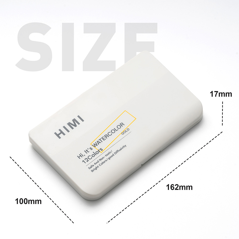 Acuarela Metalizada – Set 24 Colores – Selección Oro