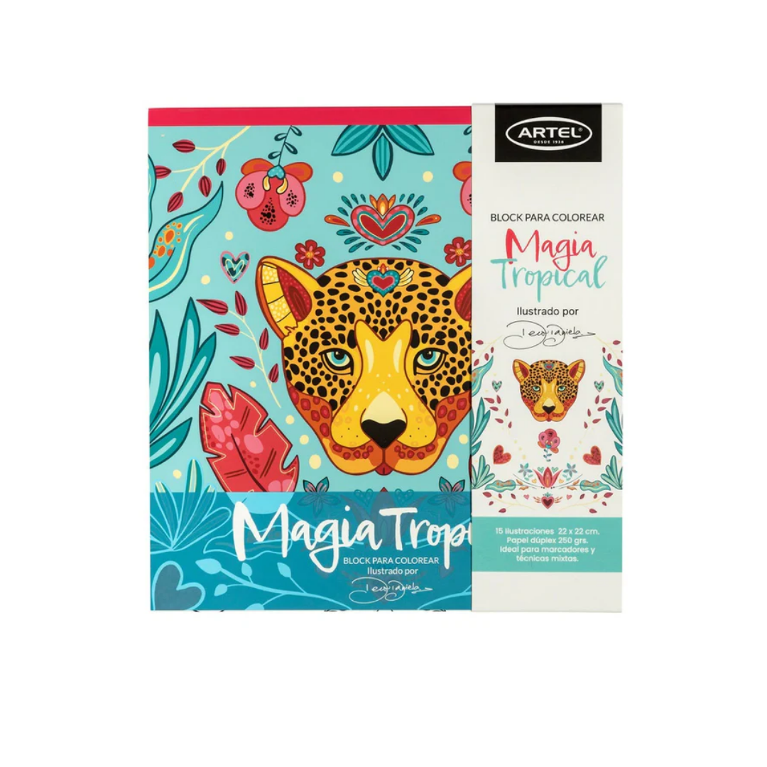 Block para Colorear – Magia Tropical