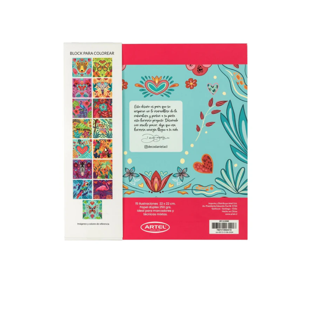 Block para Colorear – Magia Tropical