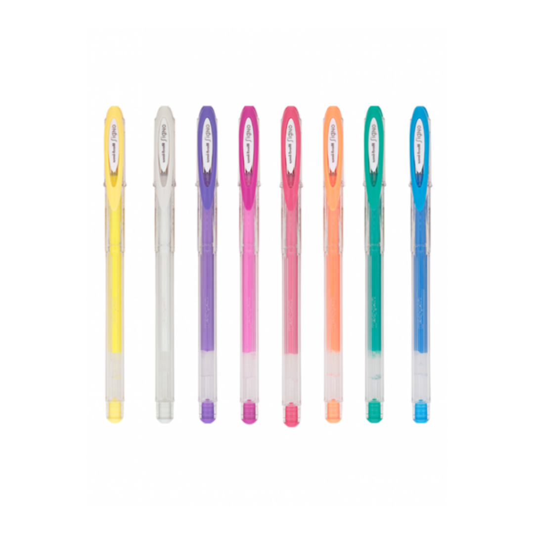 Lápices Gel Signo – Set 8 colores – Pastel