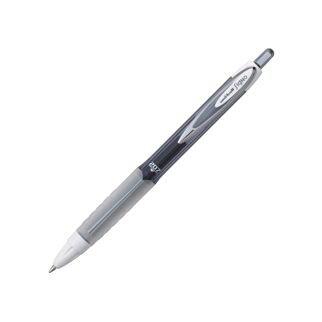 Lápiz Gel Retráctil Signo 207F – 0,7 mm – Negro