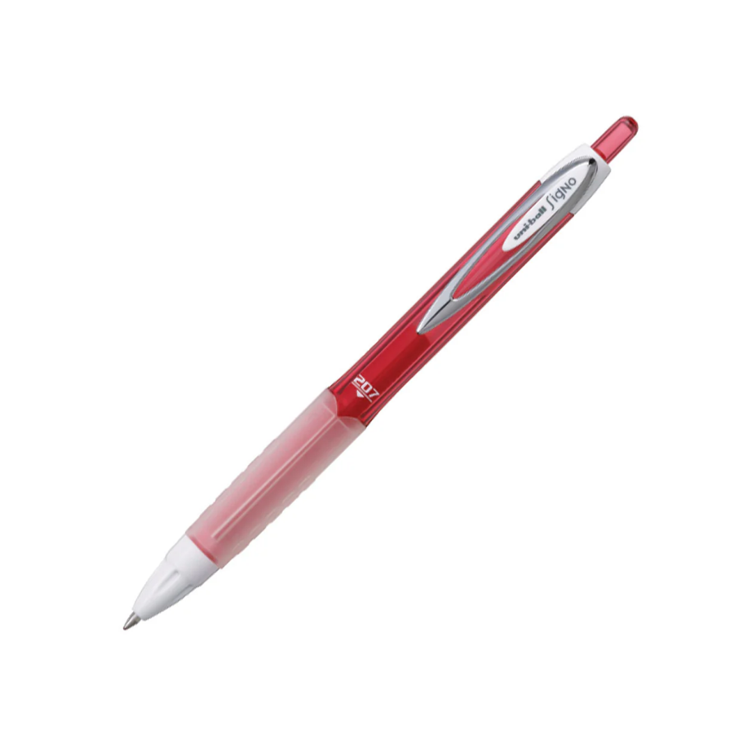 Lápiz Gel Retráctil Signo 207F – 0,7 mm – Rojo