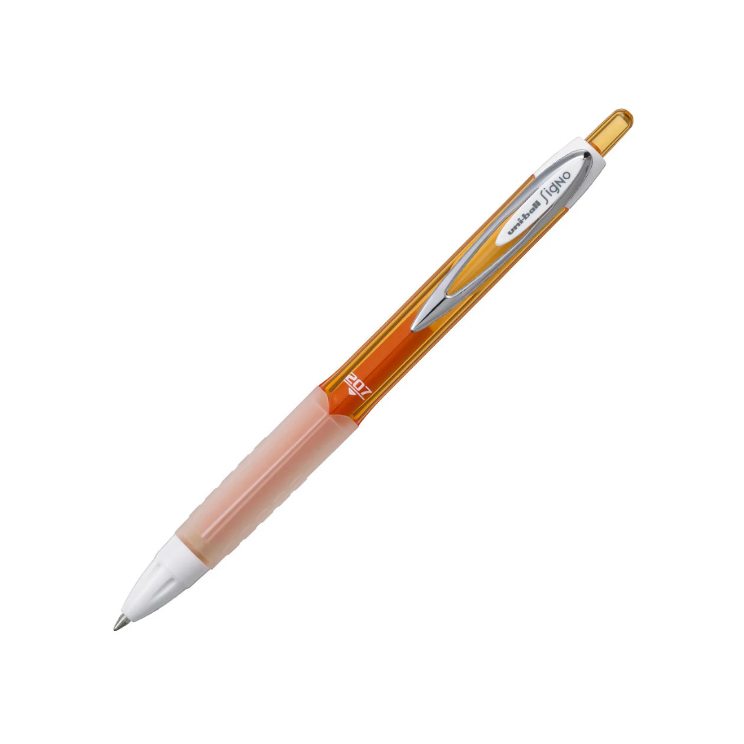 Lápiz Gel Retráctil Signo 207F – 0,7 mm – Naranjo