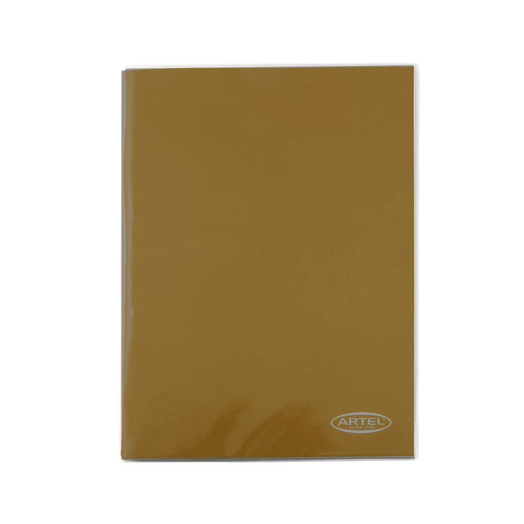 Carpeta Plastificada con Acoclip – Café