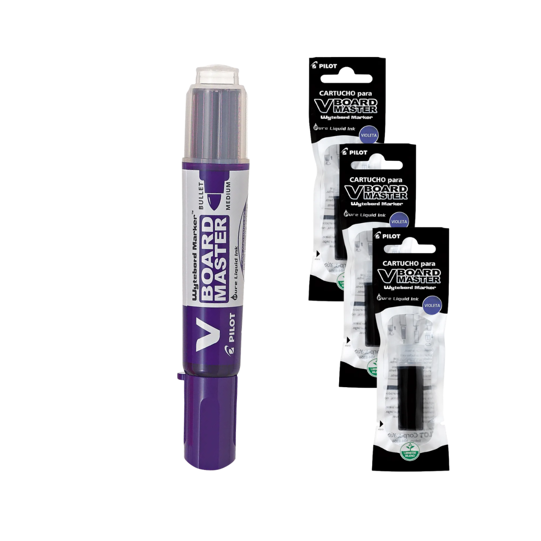 PACK AHORRO – Pizarra Profesional – Escritura sin Pausas en Morado✨