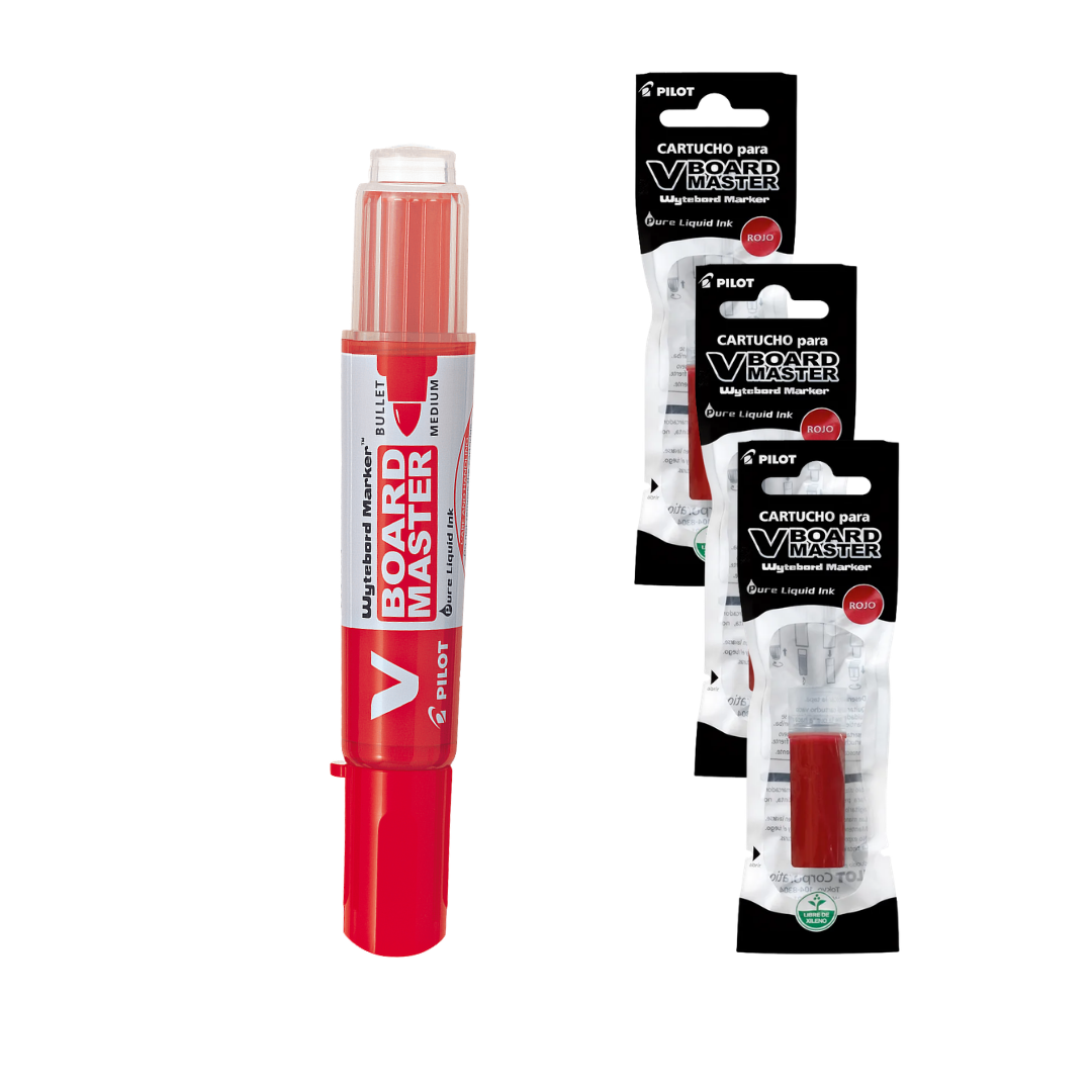 PACK AHORRO – Pizarra Profesional – Escritura sin Pausas en Rojo✨