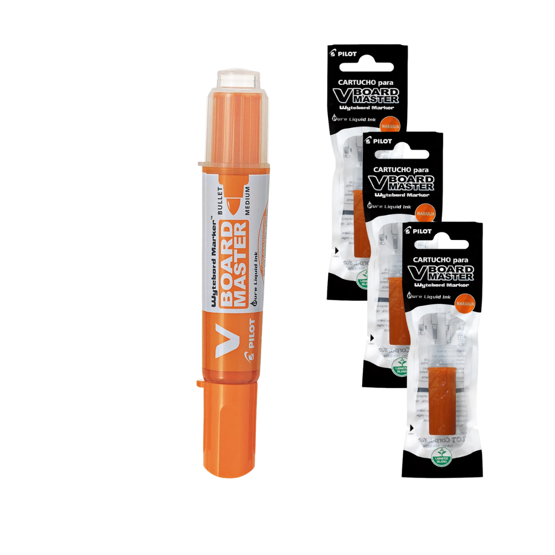 PACK AHORRO – Pizarra Profesional – Escritura sin Pausas en Naranjo✨