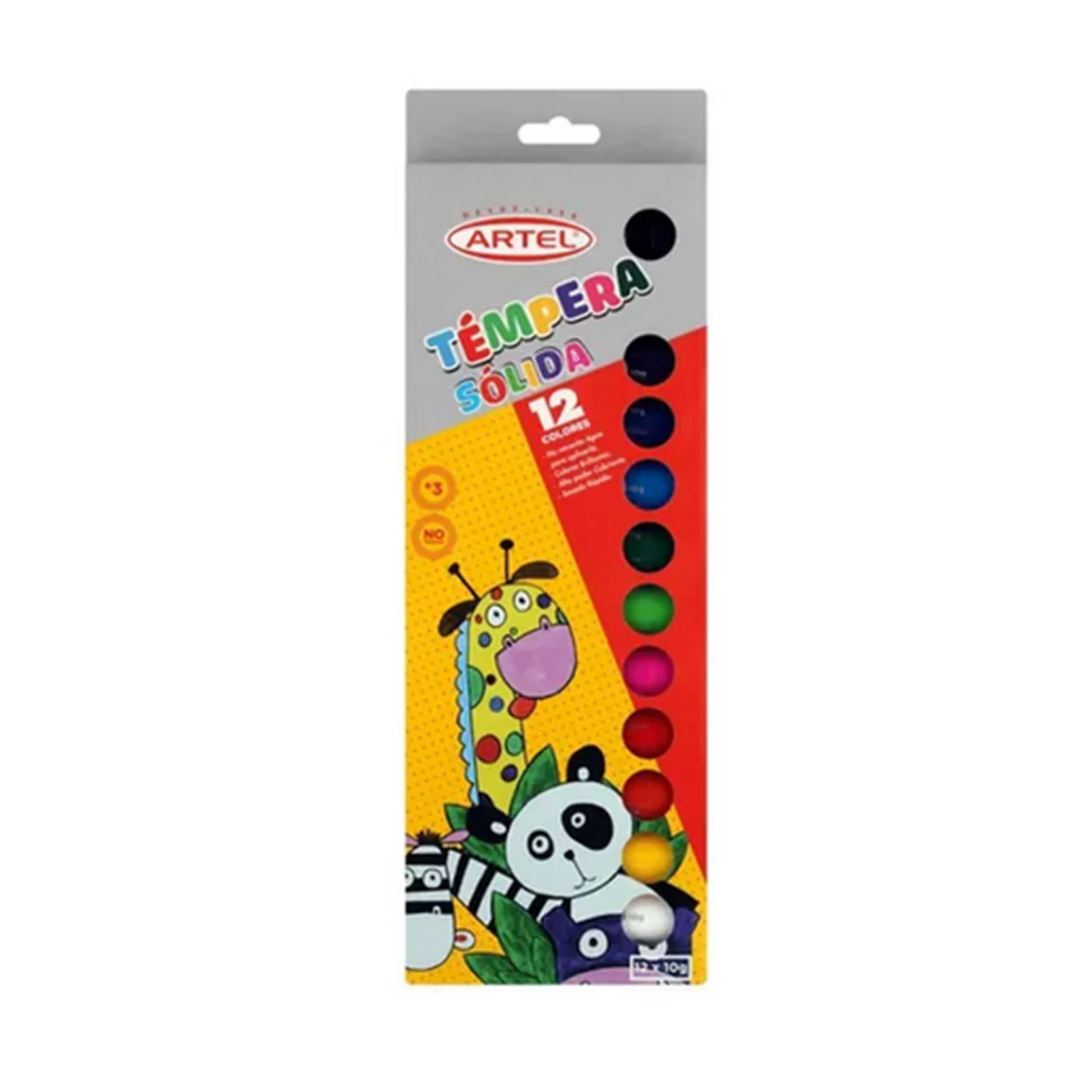 Témpera Sólida – Set 12 Colores