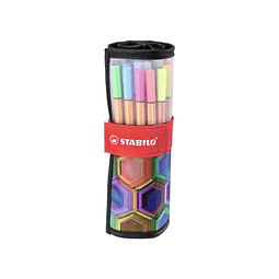 Tiralíneas Point 88 Arty – Set 25 Colores – Estuche Enrollable