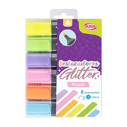 Destacadores Glitter Pastel