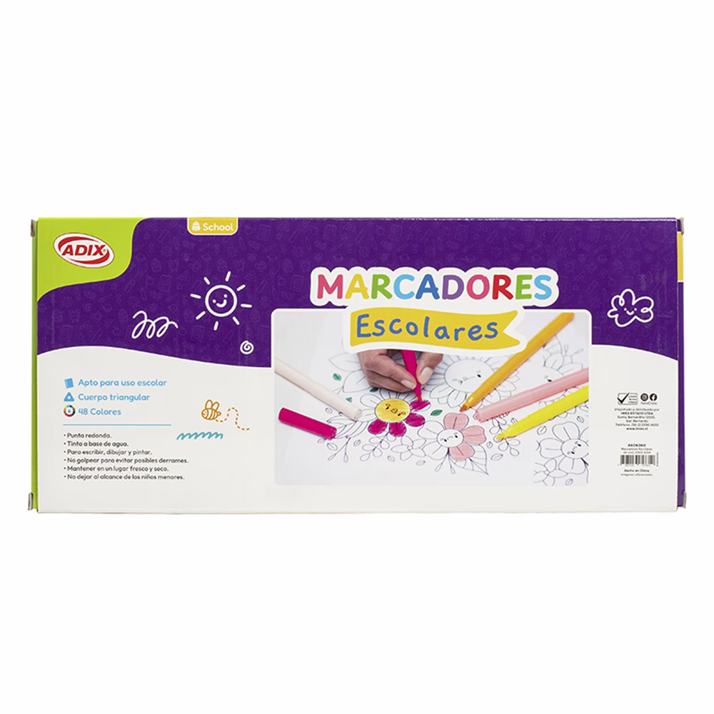 Marcadores 48 Colores