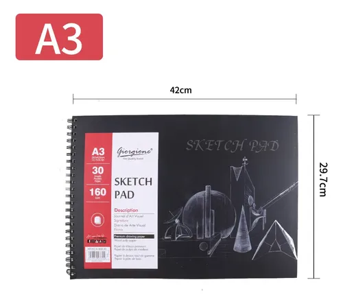 Sketch Pad Giorgione A3 Horizontal 160 g - 30 Hojas