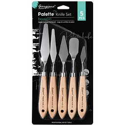 Set 5 Espátulas Giorgione con Mango de Madera