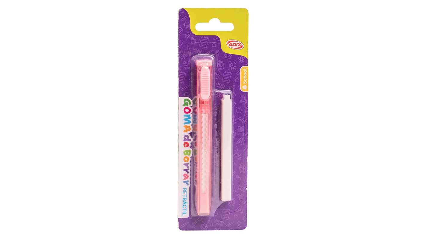 Goma de Borrar Retráctil + Repuesto 2