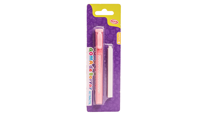 Goma de Borrar Retráctil + Repuesto 2