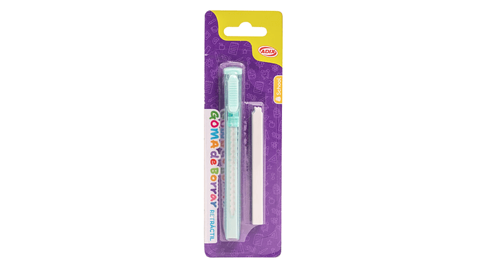 Goma de Borrar Retráctil + Repuesto 3