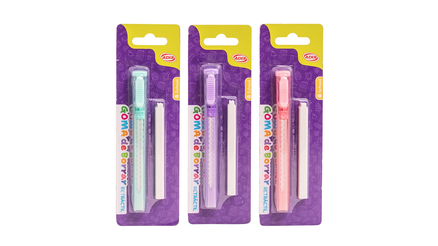 Goma de Borrar Retráctil + Repuesto 1