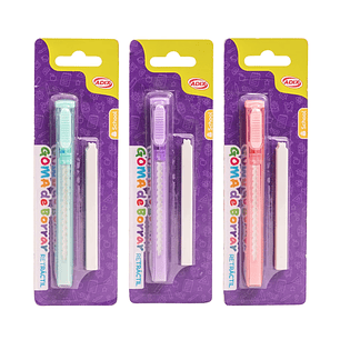 Goma de Borrar Retráctil + Repuesto