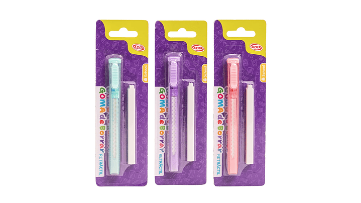 Goma de Borrar Retráctil + Repuesto 1