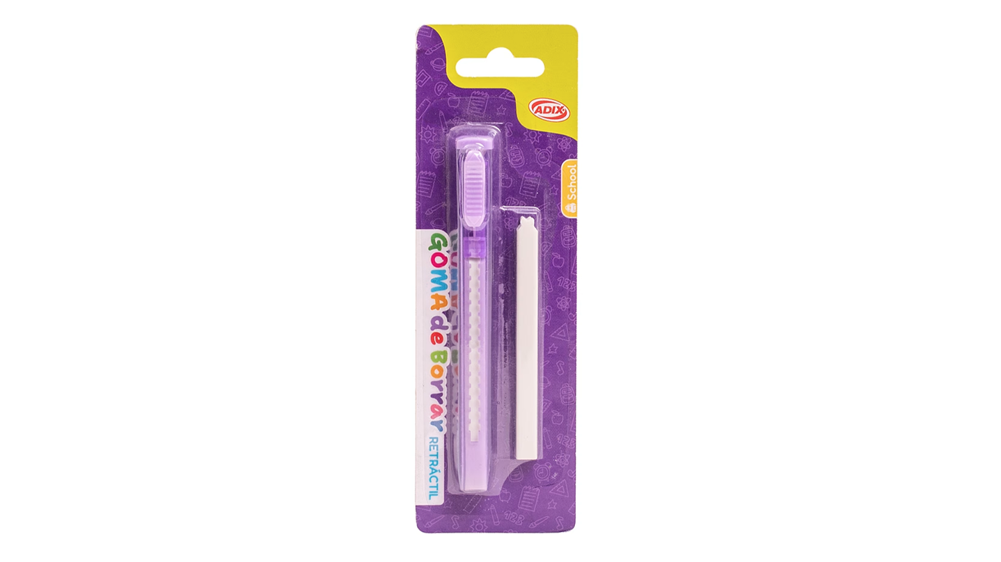 Goma de Borrar Retráctil + Repuesto 4