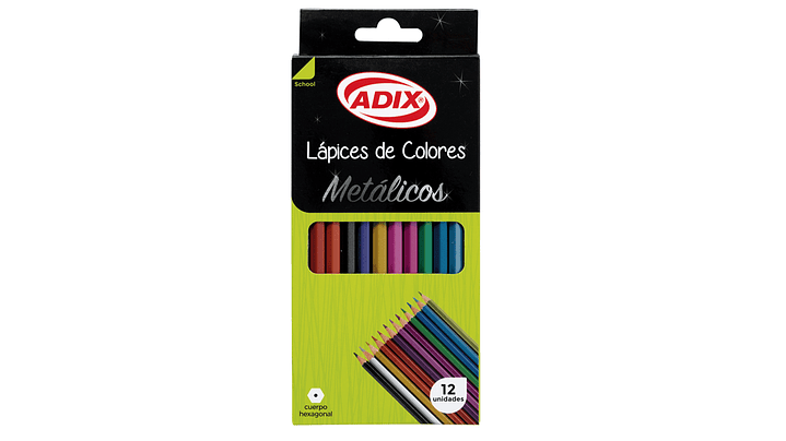 Set de Lápices 12 Colores Metálicos 1