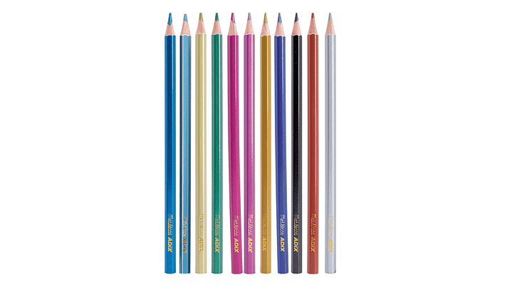 Set de Lápices 12 Colores Metálicos 2