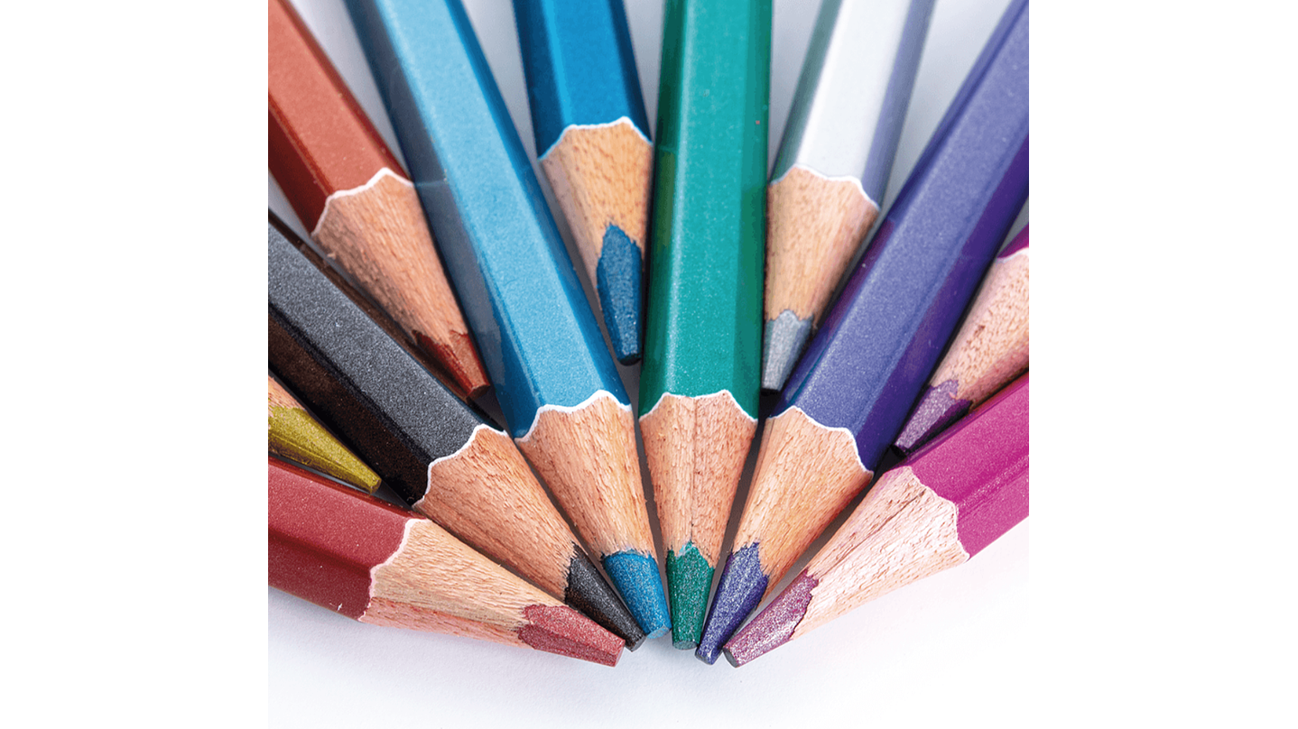 Set de Lápices 12 Colores Metálicos 5