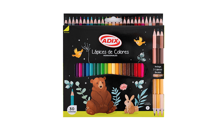 Set 24 Lápices de Colores + 3 Lápices Bicolor Skin 1