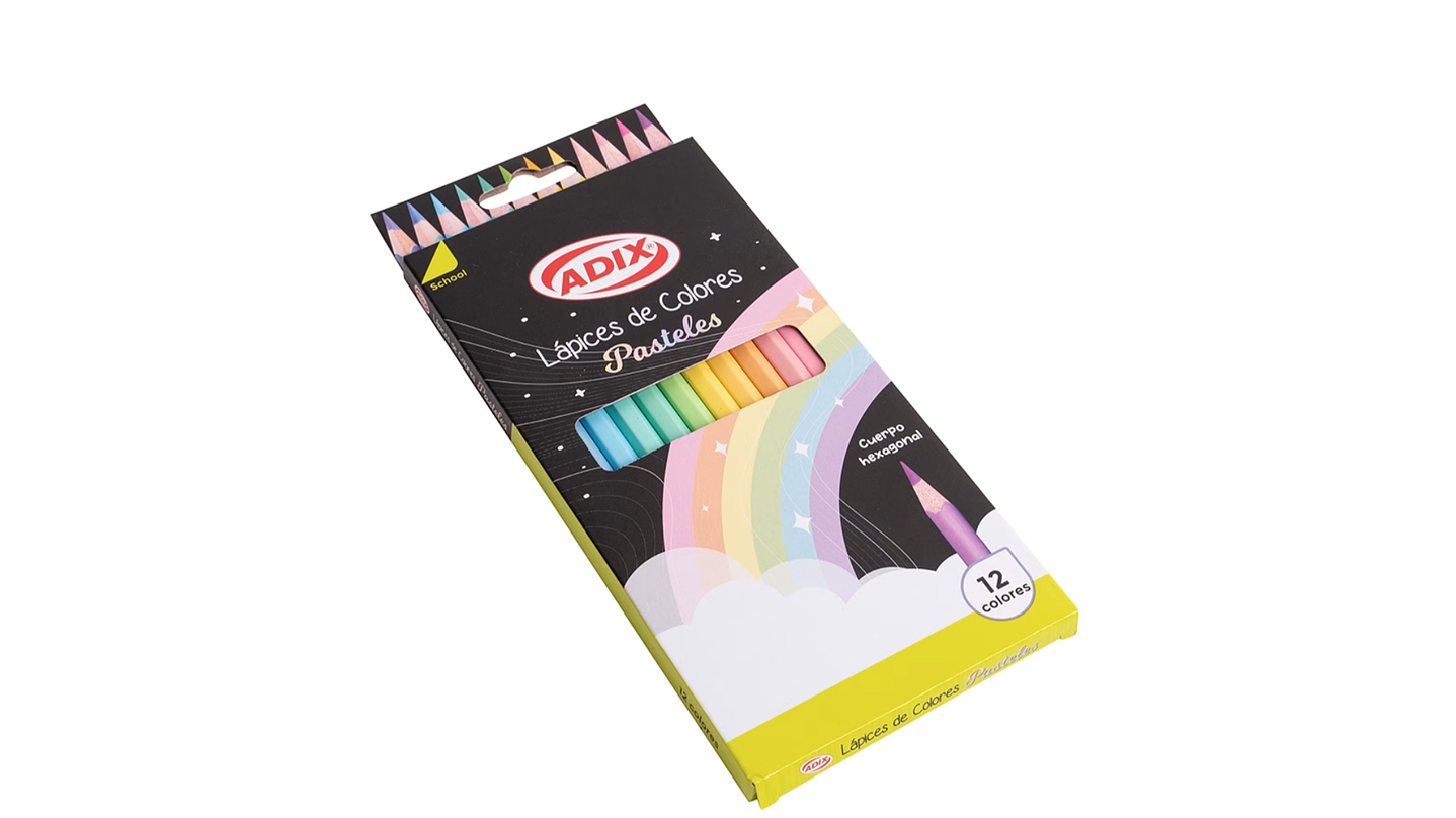 Set de Lápices 12 Colores Pasteles 7