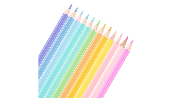 Set de Lápices 12 Colores Pasteles 4
