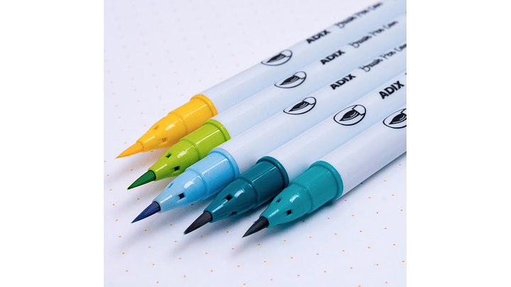 Set Brush Pen 5 Und. 4