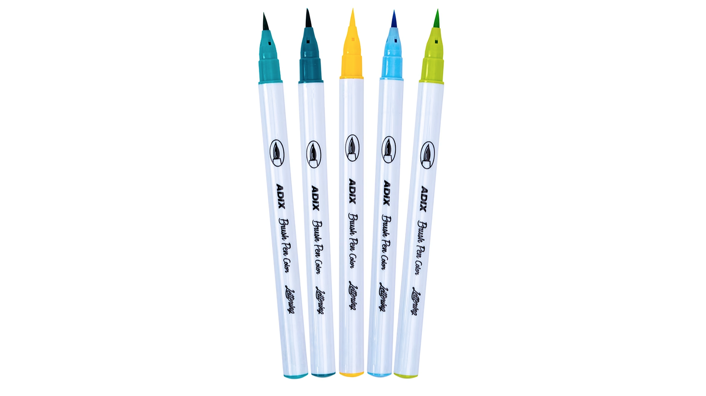 Set Brush Pen 5 Und. 5