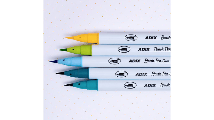 Set Brush Pen 5 Und. 6