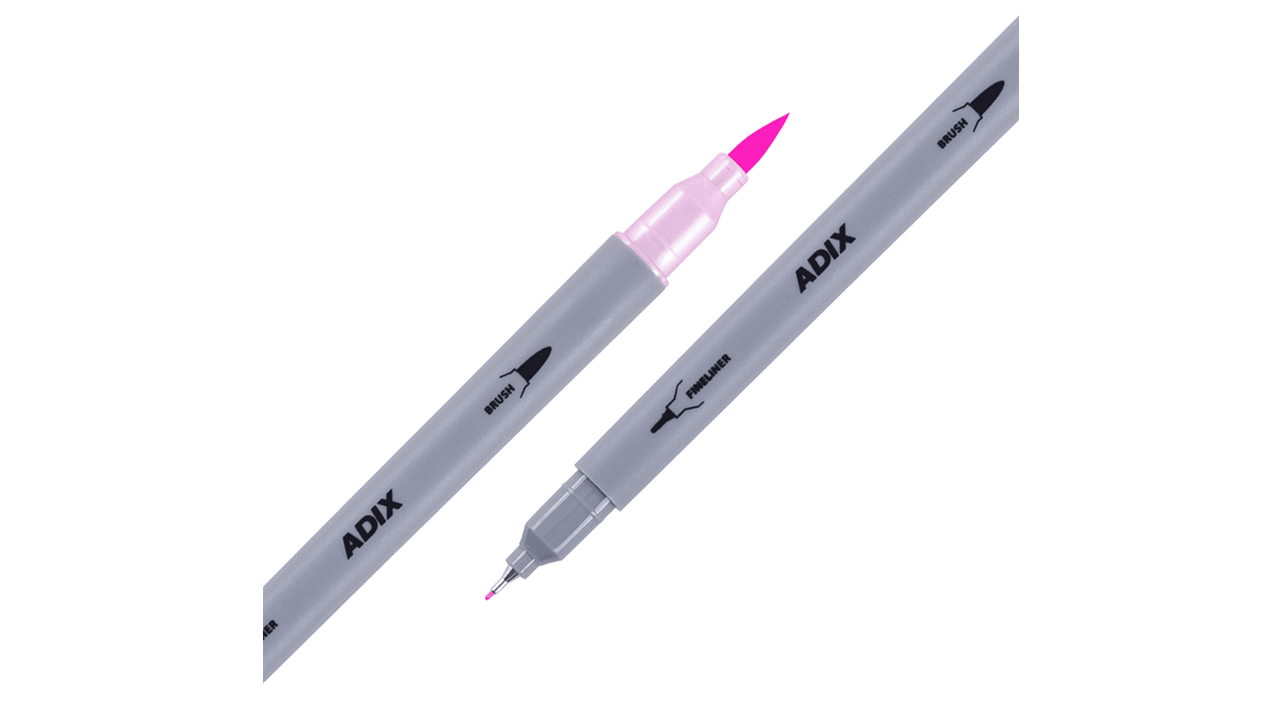 Set de Marcadores Brush Pen / Fineliner 6 Colores 3