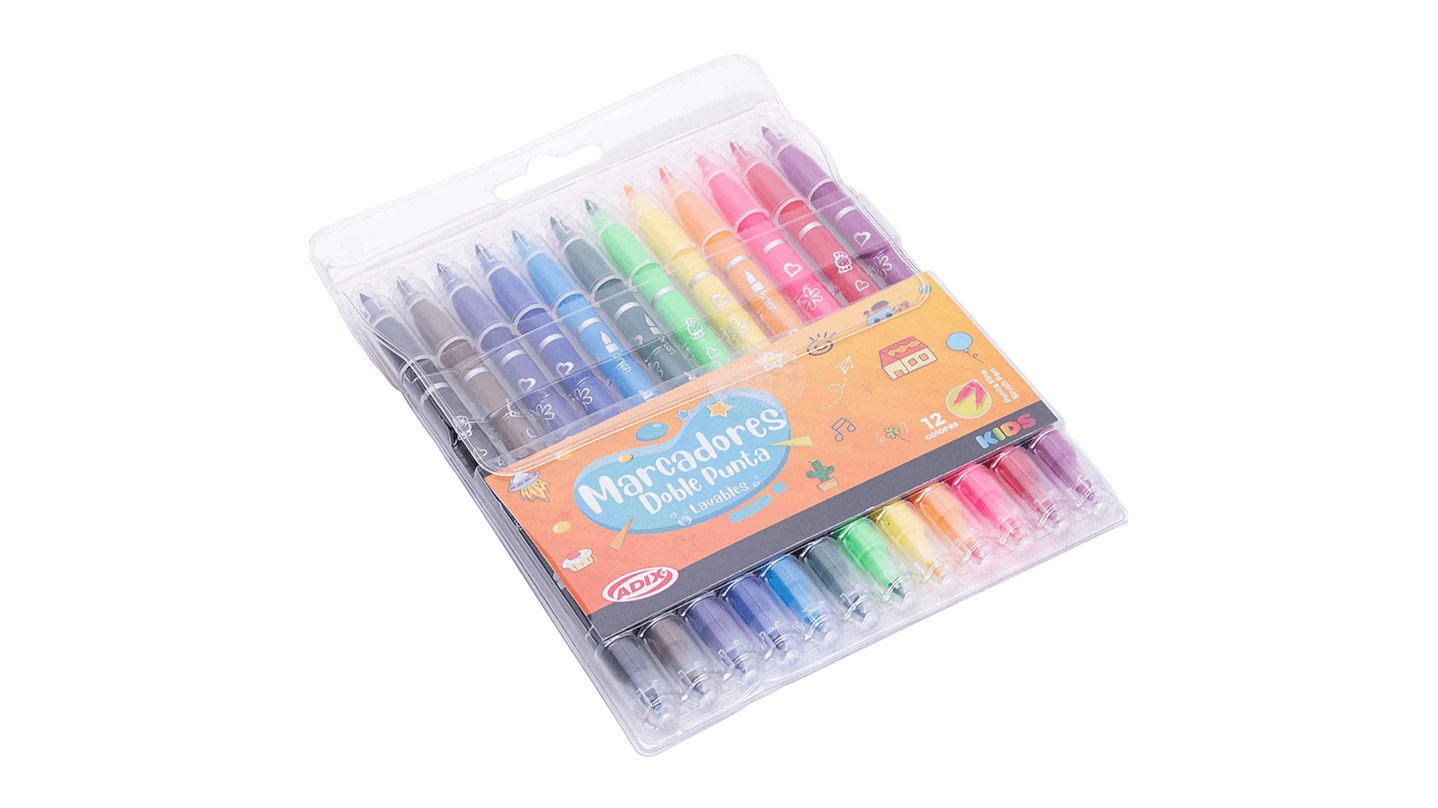 Set Marcadores 12 Colore Doble Punta 4