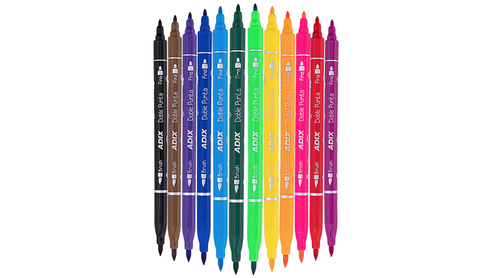 Set Marcadores 12 Colore Doble Punta 3
