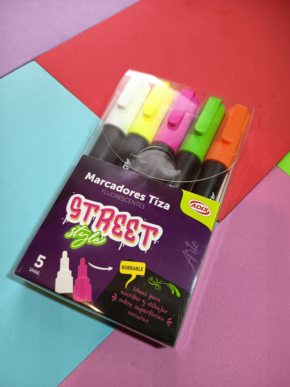 Marcadores de tiza Adix 5U 1