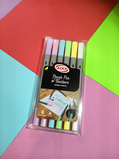 Set Brush pen doble punta Adix