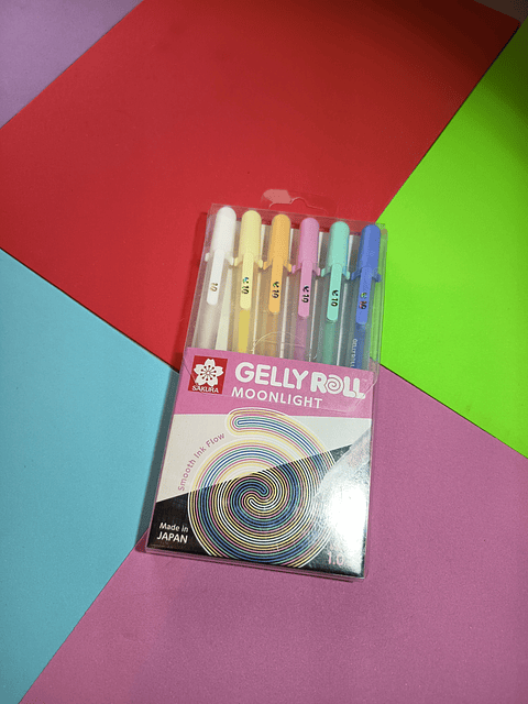 Set Gelly Roll 6 colores Pastel