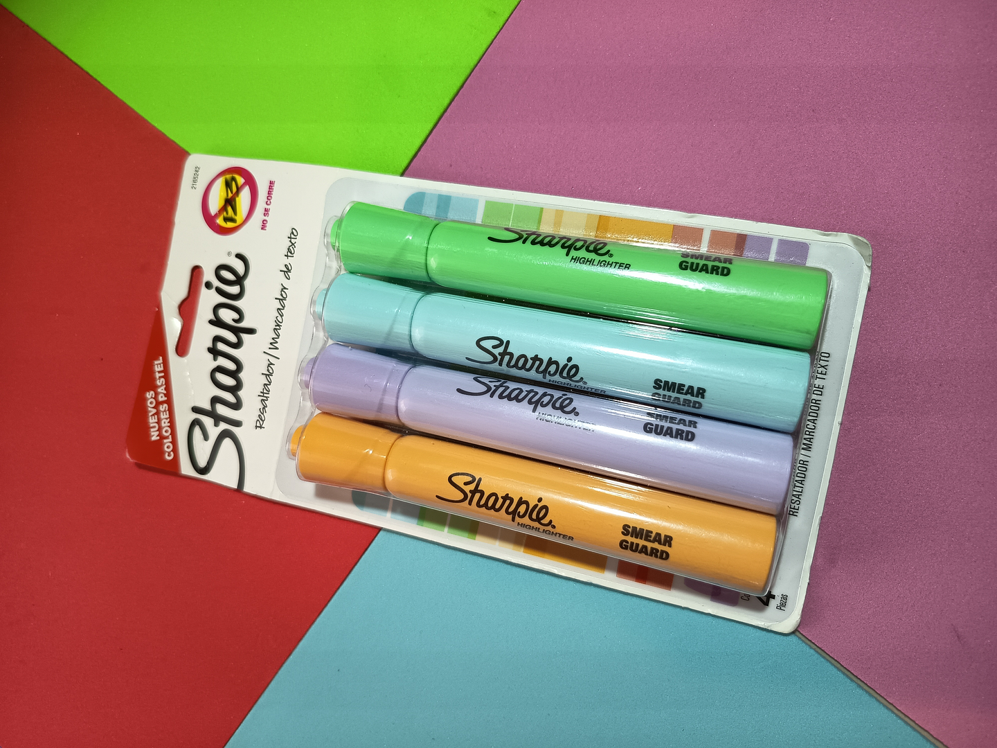 Set destacadores Sharpie Tank Pastel 4U 1