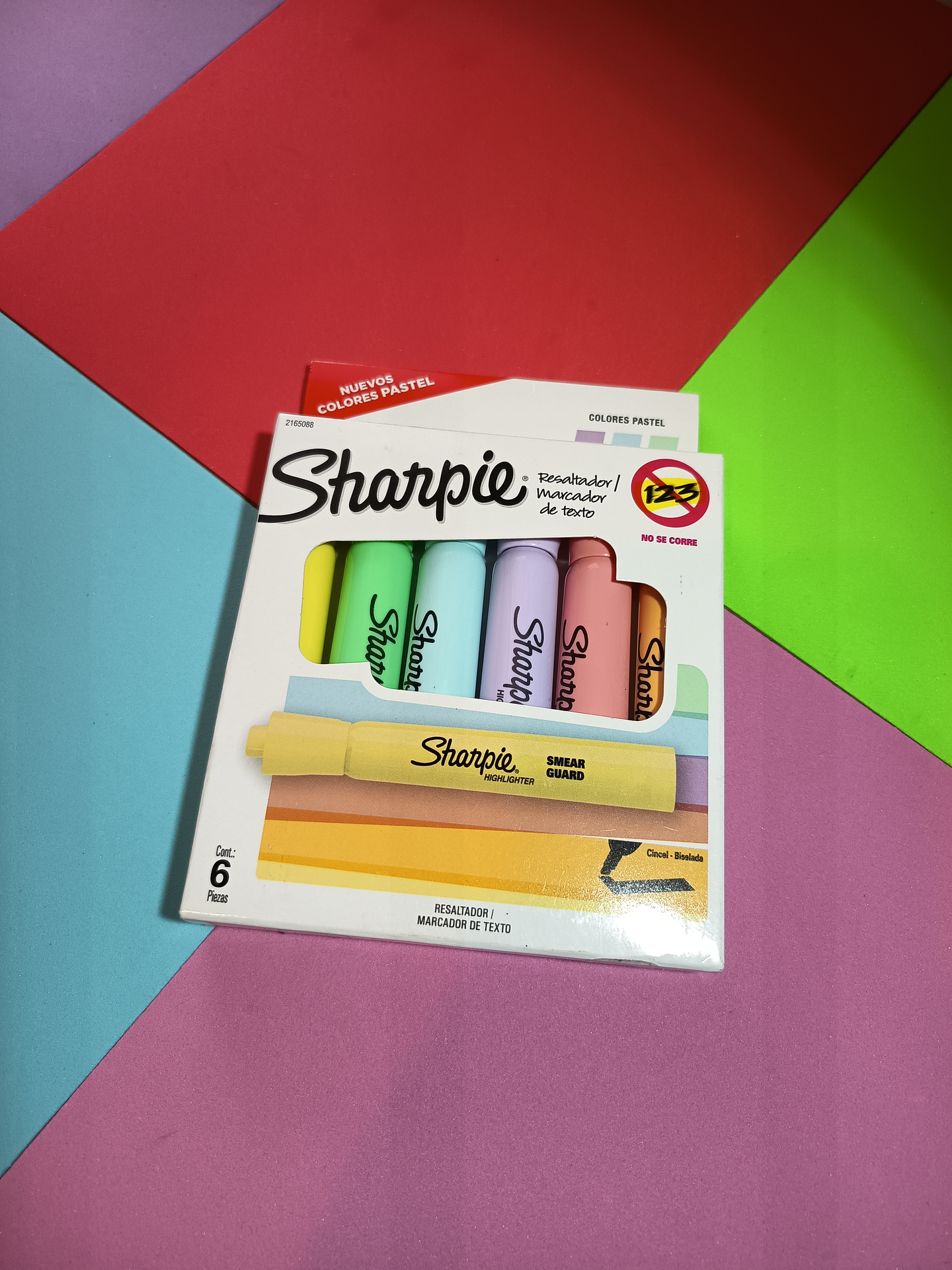 Set destacadores Sharpie Tank Pastel 6U 1