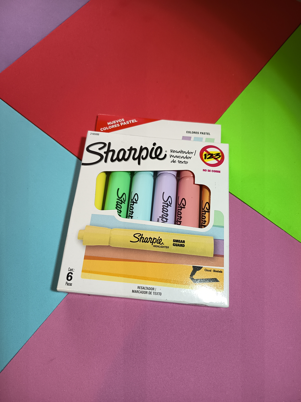 Set destacadores Sharpie Tank Pastel 6U 1