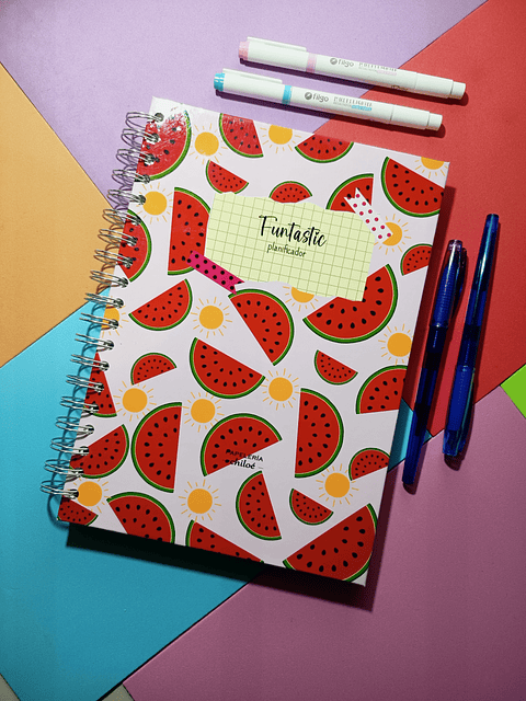 Planificador anual funtastic watermelon B5